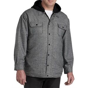 DXL True Nation Men's Gray Hooded Jacket 5XL